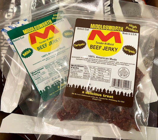 middleswarth potato chips and middleswarth beef jerky