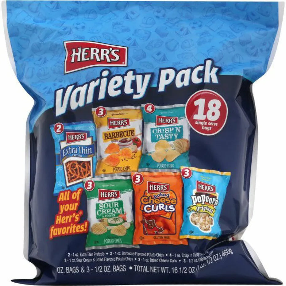 Herr's 18ct Variety Pack Snacks